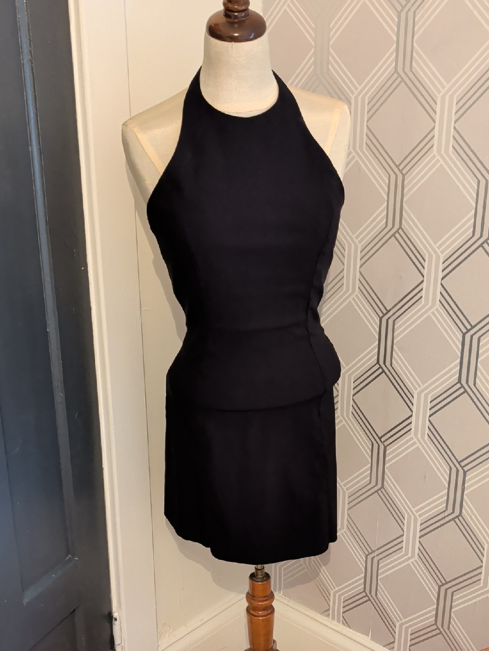 Guess Black Halter-Neck Mini Dress
